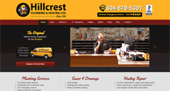 Desktop Screenshot of hillcrestplumbingandheating.com